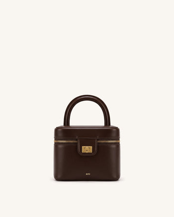 Cosima Vanity Case - Marron chocolat