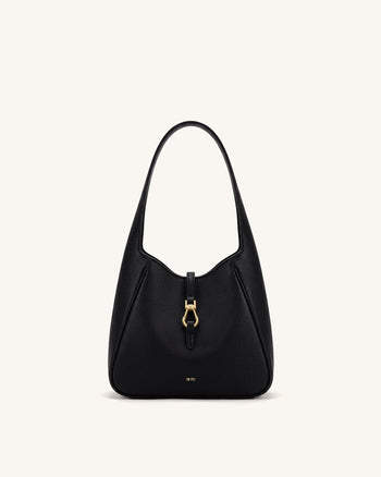 Bruna Sac Hobo grainé - Noir