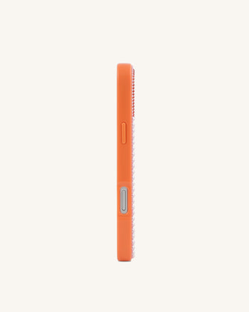 Coque de téléphone cristal artificiel sardines méditerranéennes - Orange