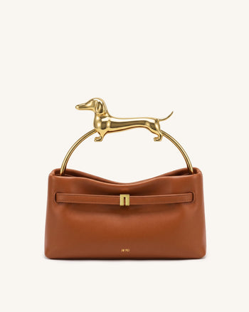 Maeve Sac à poignée teckel - Cognac