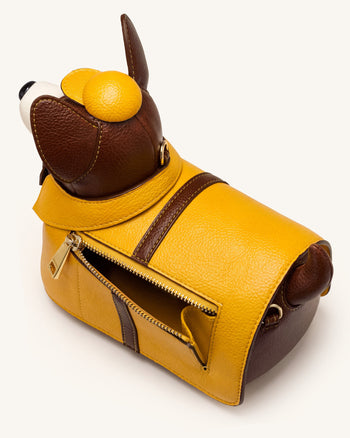 Sac bandoulière Corgi imperméable pour chien - Jaune