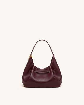 Maeve Sac Hobo souple avec breloque teckel - Bordeaux profond
