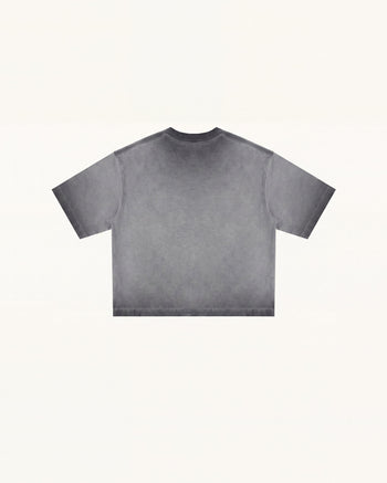 T-shirt The Angelic Dripping Crystal Wings - Gris délavé