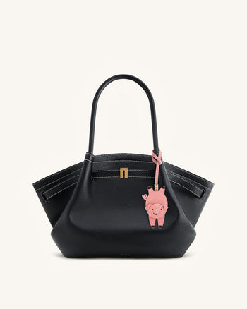 Breloque de sac Petit Cochon joueur - Rose