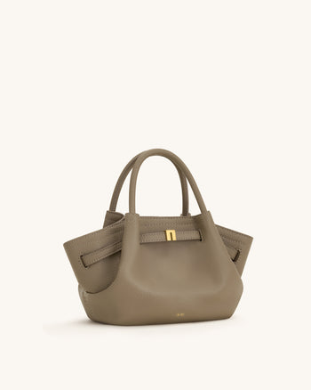 Mini sac cabas Hana - Gris boue