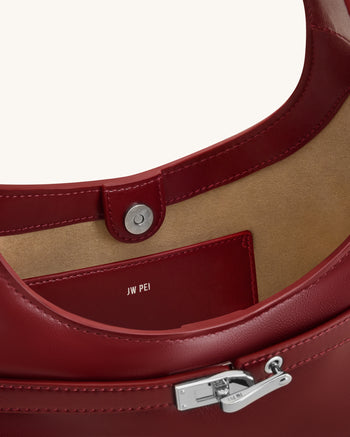 Noelle Sac porté épaule ceinturé - Bordeaux foncé