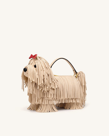 Coco Sac à main en forme de chien ébouriffé - Abricot