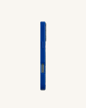 Coque de téléphone étoile de mer en strass - Bleu