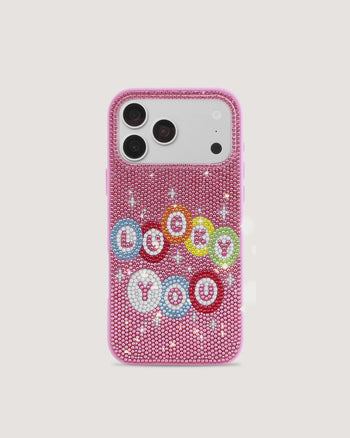 Lucky Coque de téléphone « You » en cristal artificiel - Rose