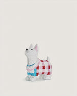 Pochette Eden en forme de chiot avec faux cristaux - Blanc