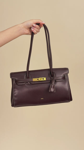 Yara Sac Épaule – Marron Foncé