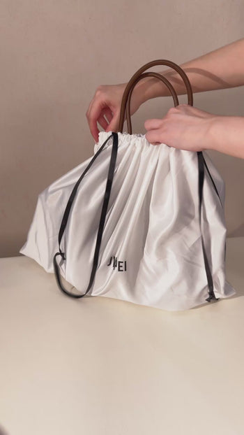 Sac fourre-tout large Nala en suède synthétique - Marron