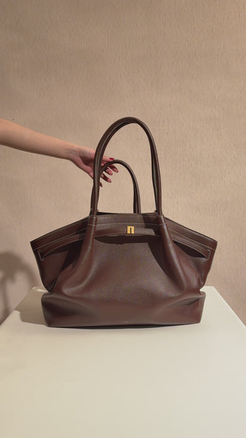 Hana Grand sac fourre-tout - Marron foncé