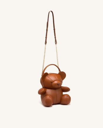 Teddy Sac bandoulière fantaisie ours - Marron