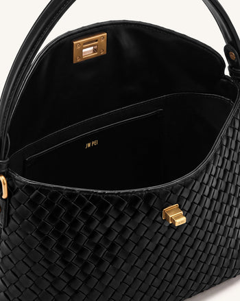 Lucia Sac Hobo tressé - Noir