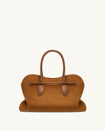 Adele Sac cabas à nœud de corde métallique - Marron caramel