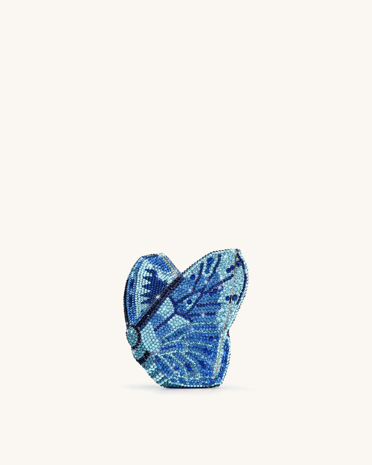 Paisley Pochette Papillon Cristal - Bleu