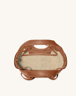 Mabel Sac fourre-tout à nœud souple - Marron caramel