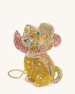 Pochette Chat Glamour - Or Multicolore