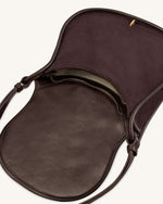Arla Petit sac hobo en faux daim - Chocolat