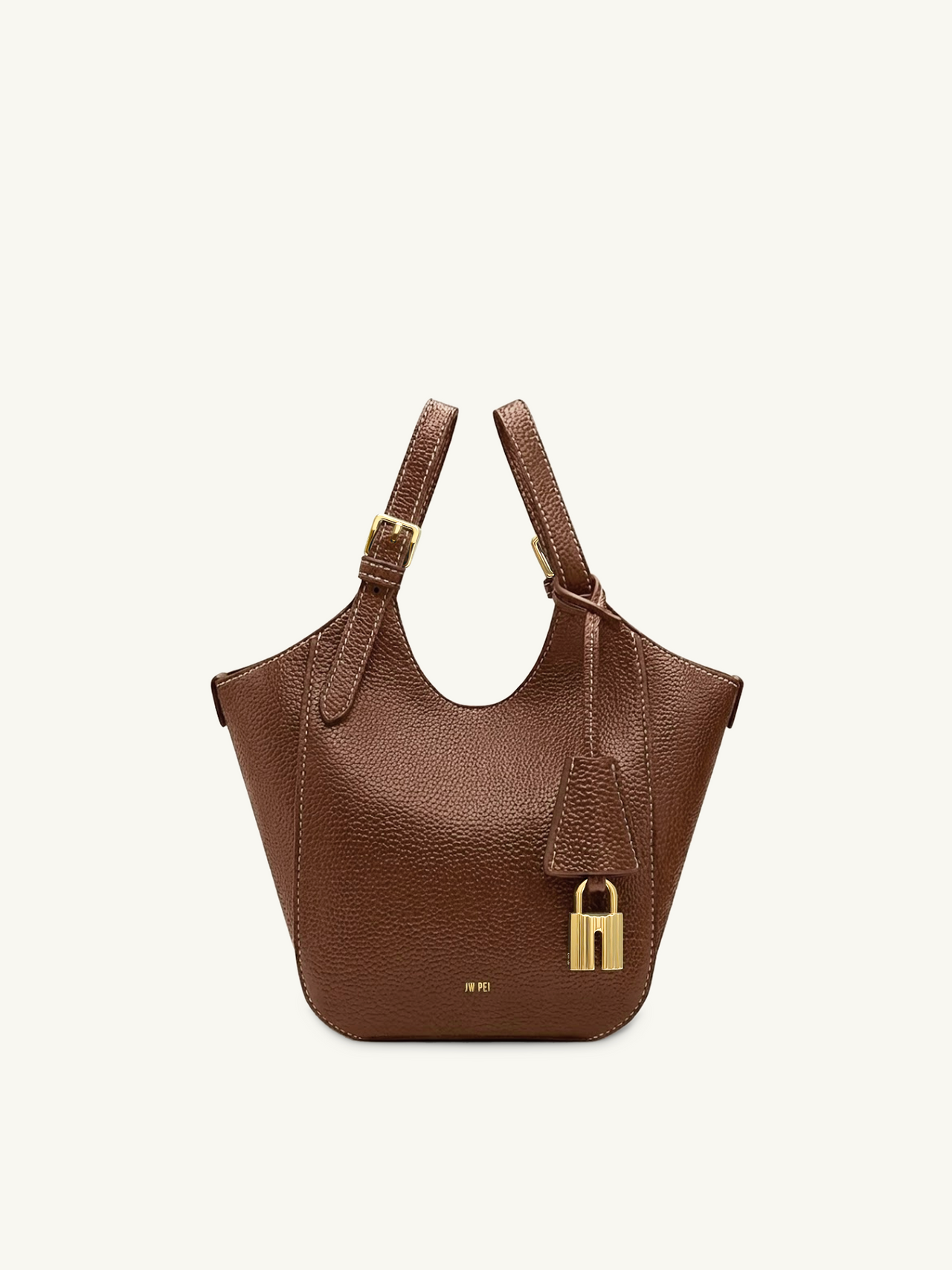 Ines Sac cabas avec cadenas - Marron chocolat