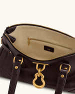 Sac fourre-tout allongé Yvette - Marron foncé