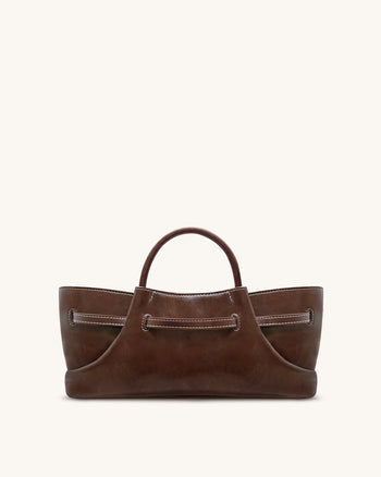 Maeve Sac fourre-tout avec charm en métal Teckel - Marron foncé