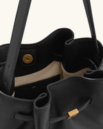 Clara Sac seau bandoulière détail cadenas - Noir