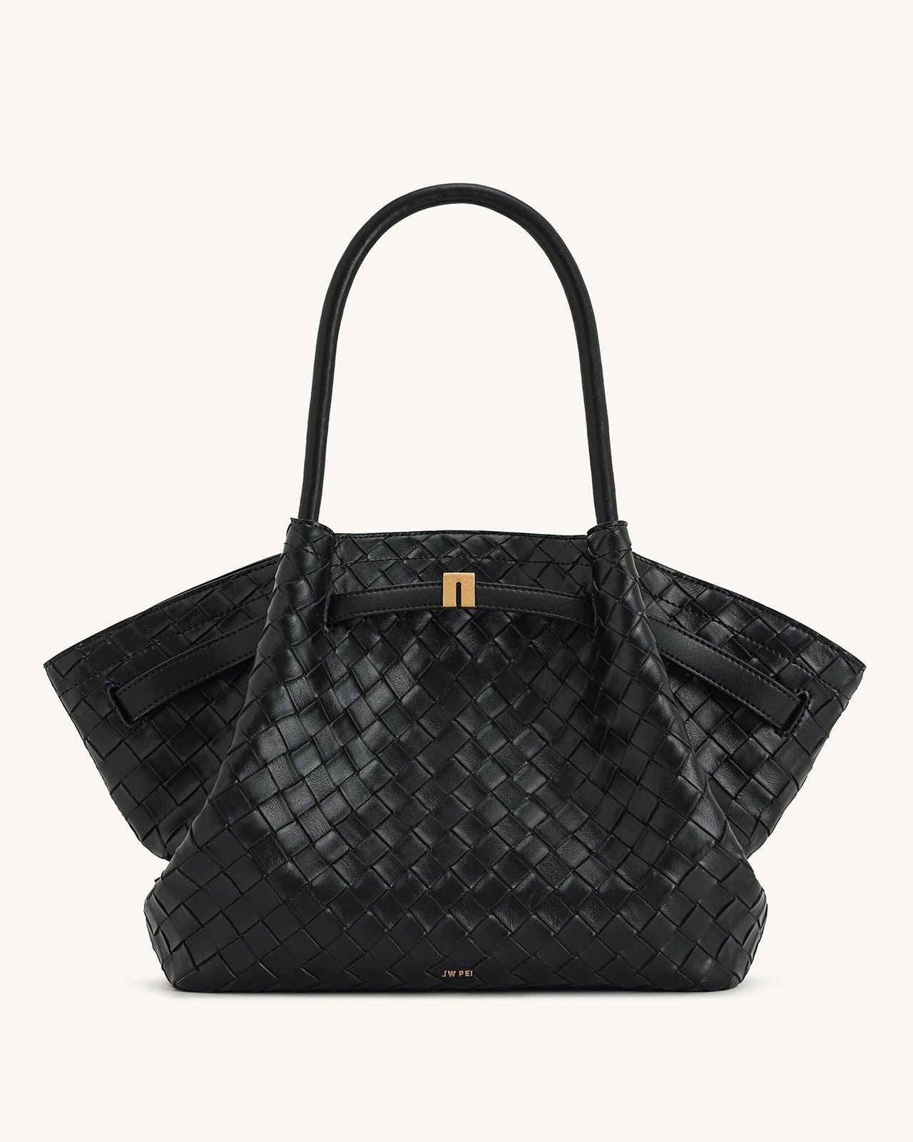 Hana Grand sac fourre-tout texture tissée - Noir