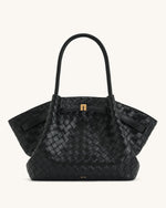 Hana Grand sac fourre-tout texture tissée - Noir