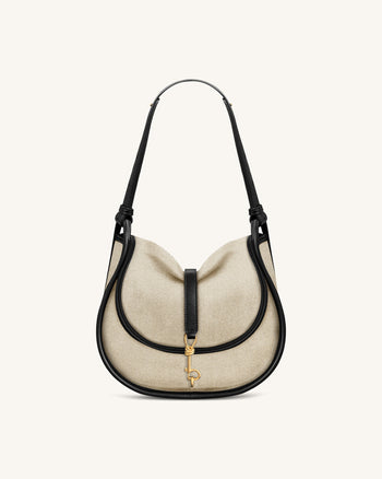 Arla Petit Sac Hobo - Toile Noire