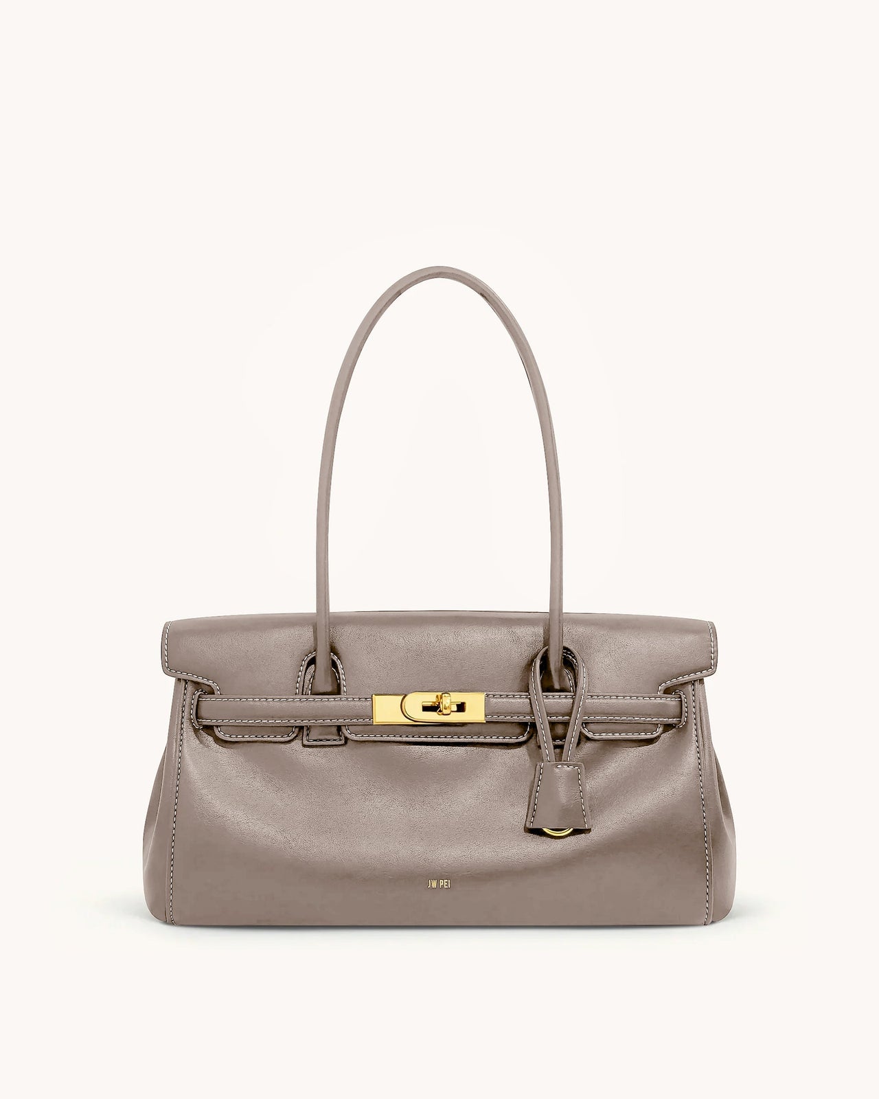 Sac épaule Yara – Abricot gris