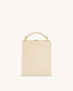 Elle Sac à main avec anse supérieure à motif de pique-nique - Kaki