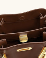 Sac hobo à double boucle Charlene - Marron