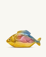Pochette en forme de poisson - Doré/Bleu