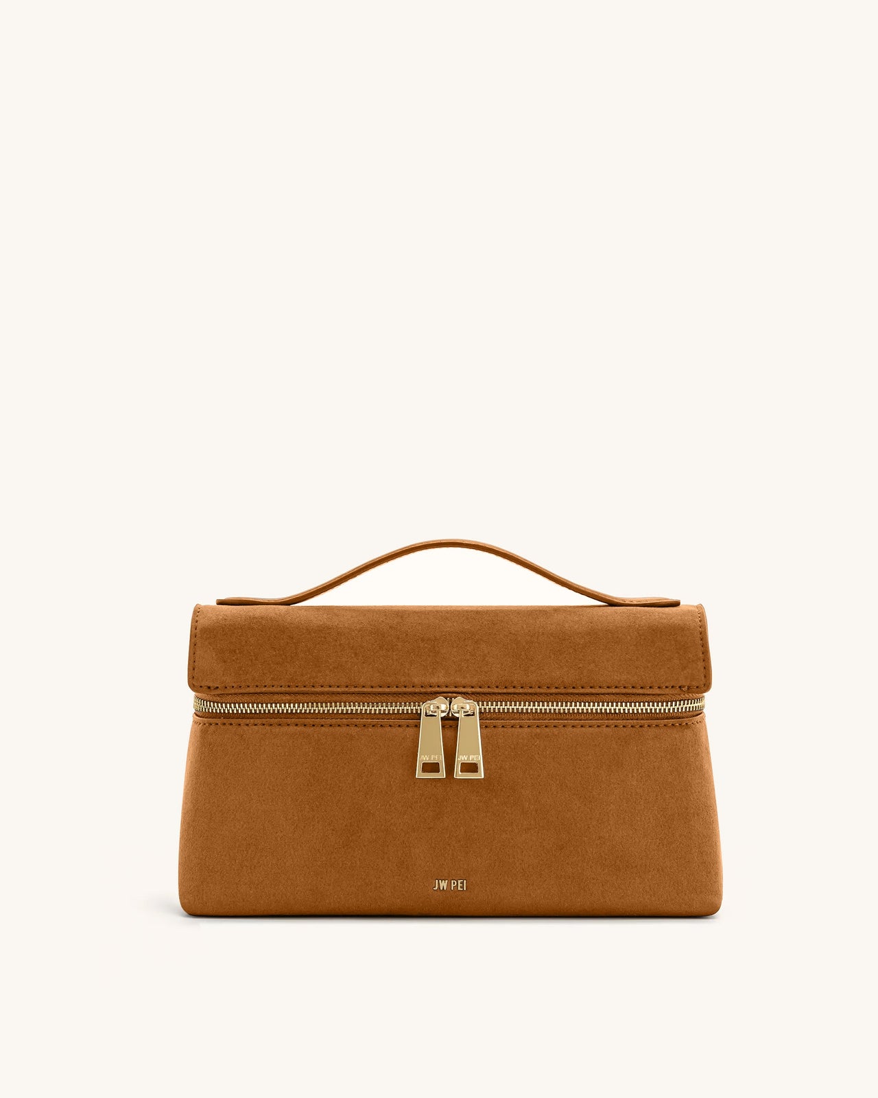Sac à main en suédine Thea – Camel