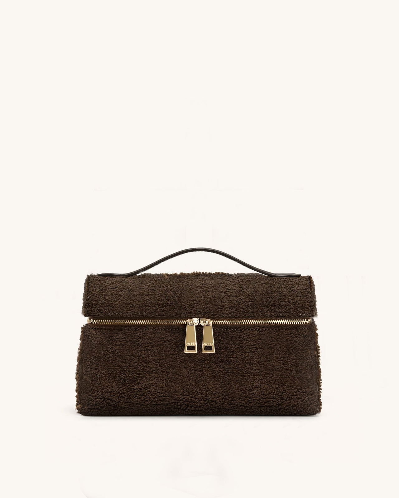 Thea Sac à poignée supérieure en fausse fourrure - Brun moka