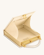 Elle Sac à main avec anse supérieure à motif de pique-nique - Kaki