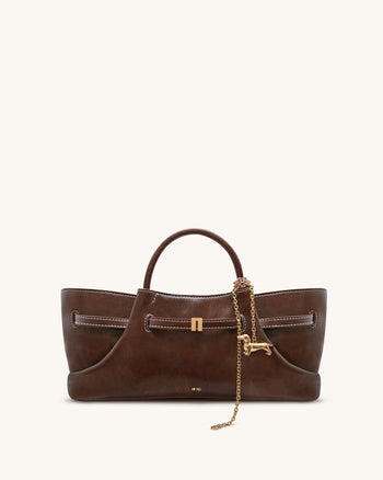 Maeve Sac fourre-tout avec charm en métal Teckel - Marron foncé