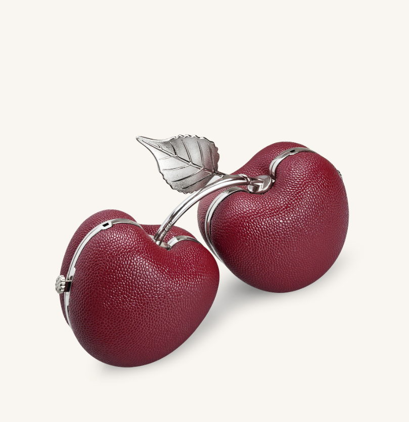 Elara Pochette en forme de cerise - Rouge