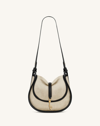 Arla Petit Sac Hobo - Toile Noire