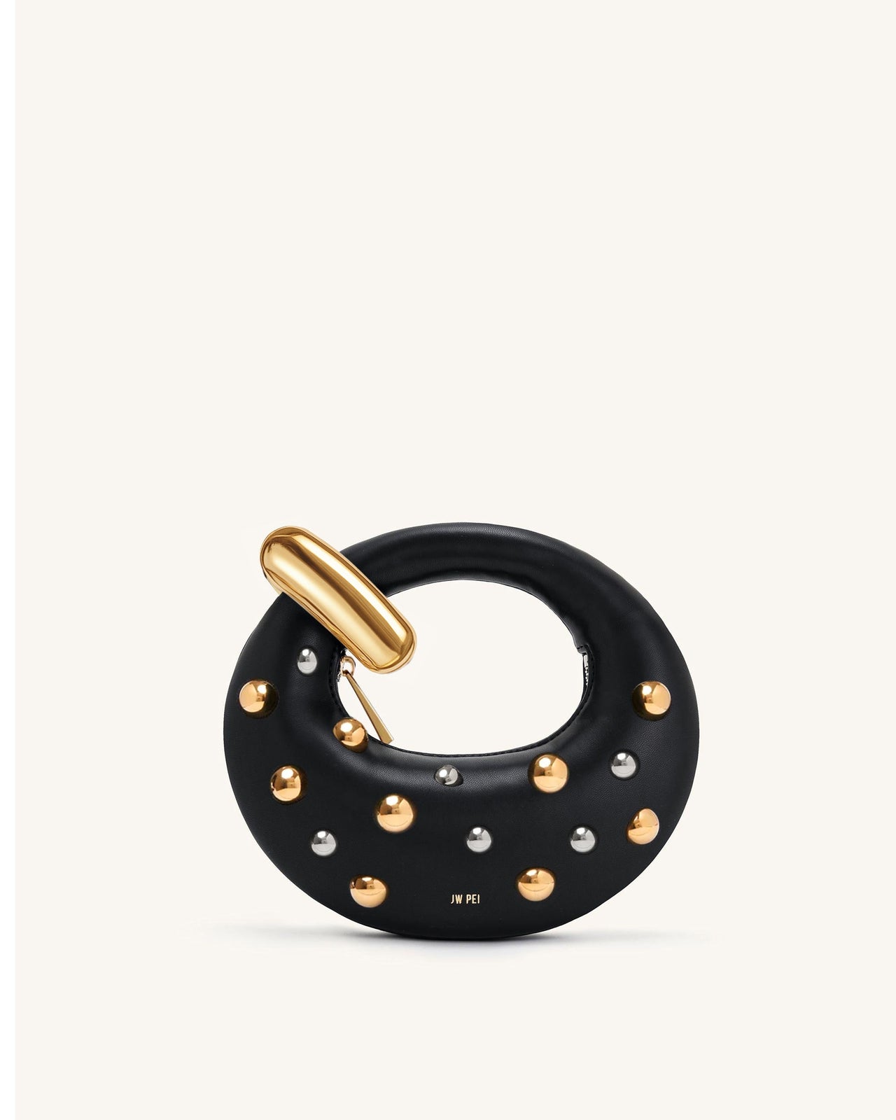 Sac Top Handle Mini Abacus à Clous - Noir