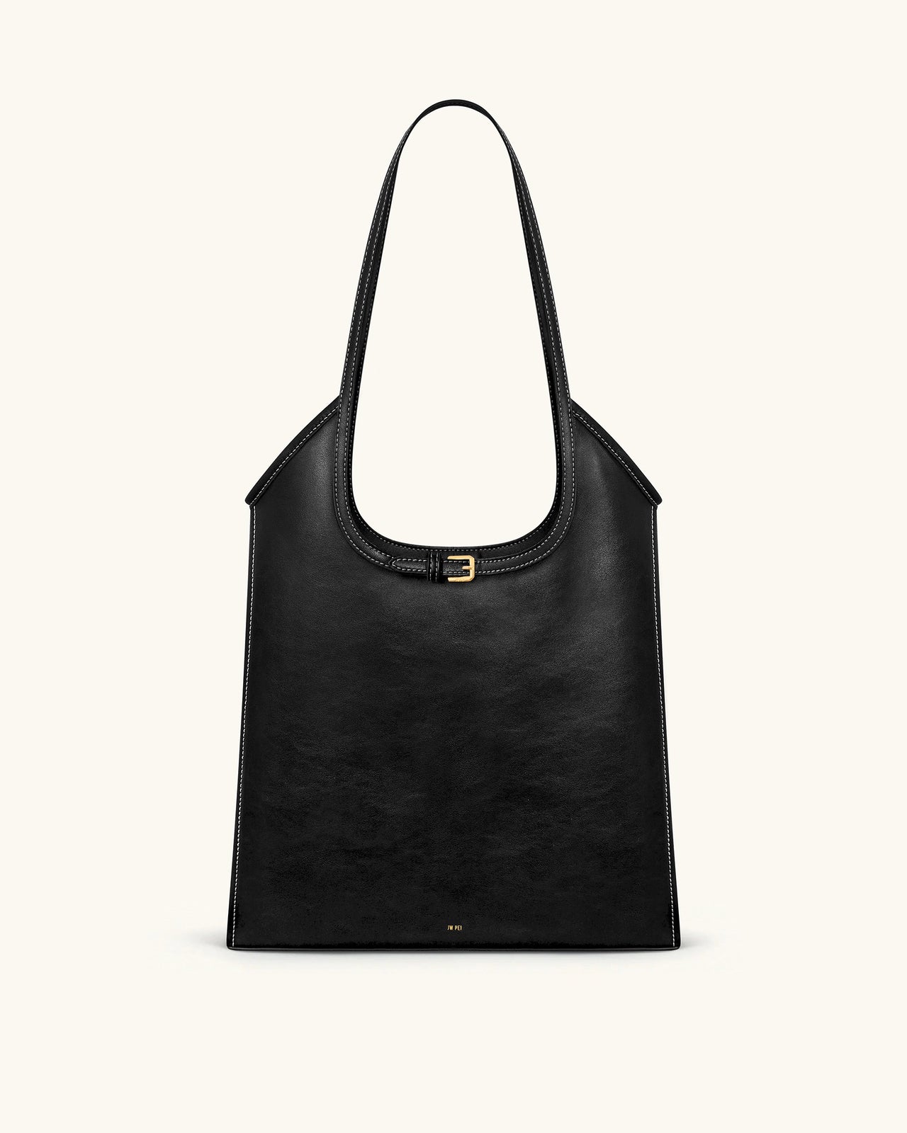 Sac fourre-tout porté épaule Brooke avec ceinture et ornements - Noir