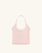 Brooke Mini sac à main orné d'une orchidée perlée et d'une ceinture - Rose