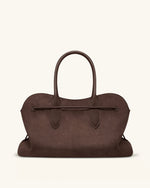 Adele Grand sac cabas à nœud de corde en métal - Brun Moka