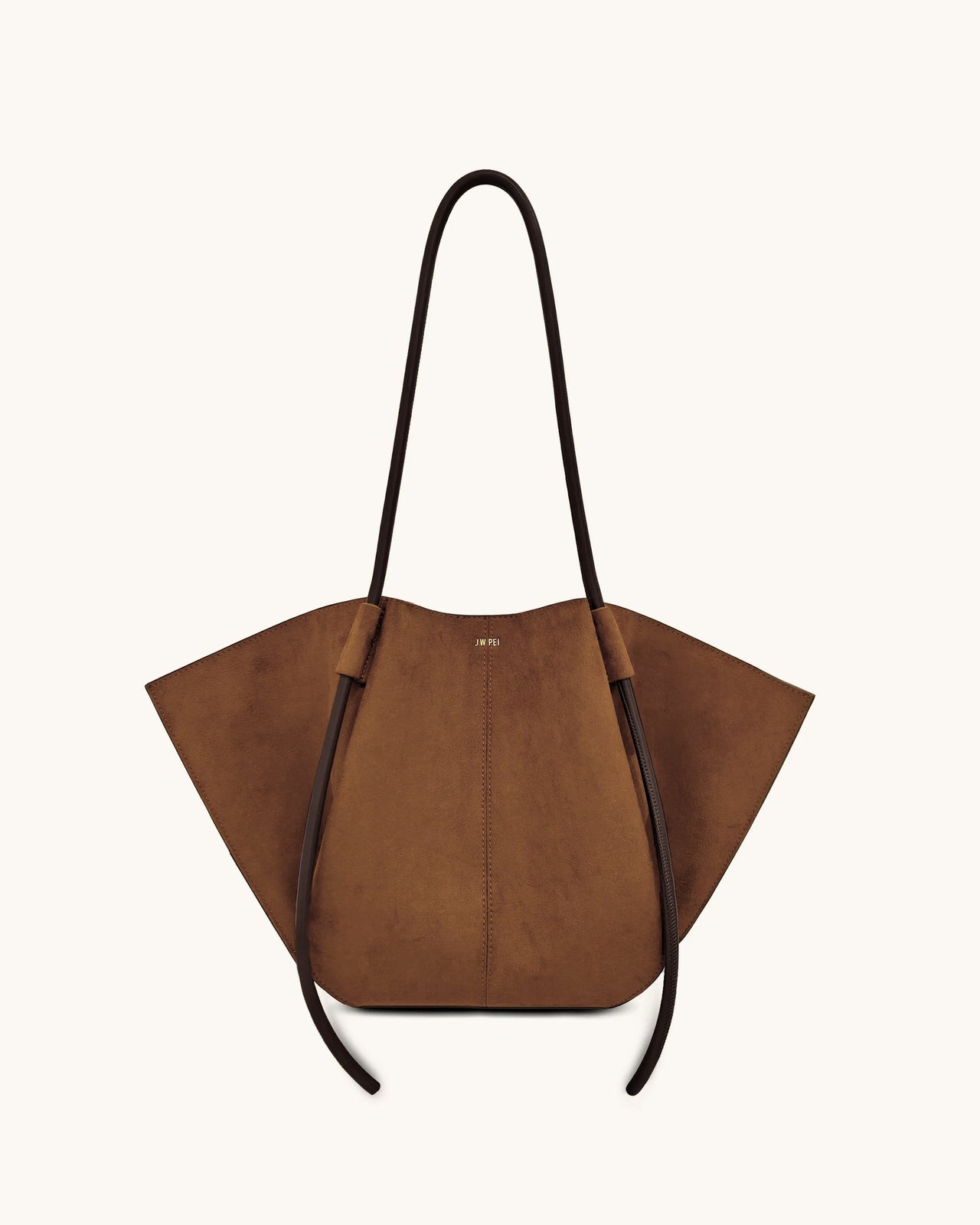 Sac fourre-tout large Nala en suède synthétique - Marron