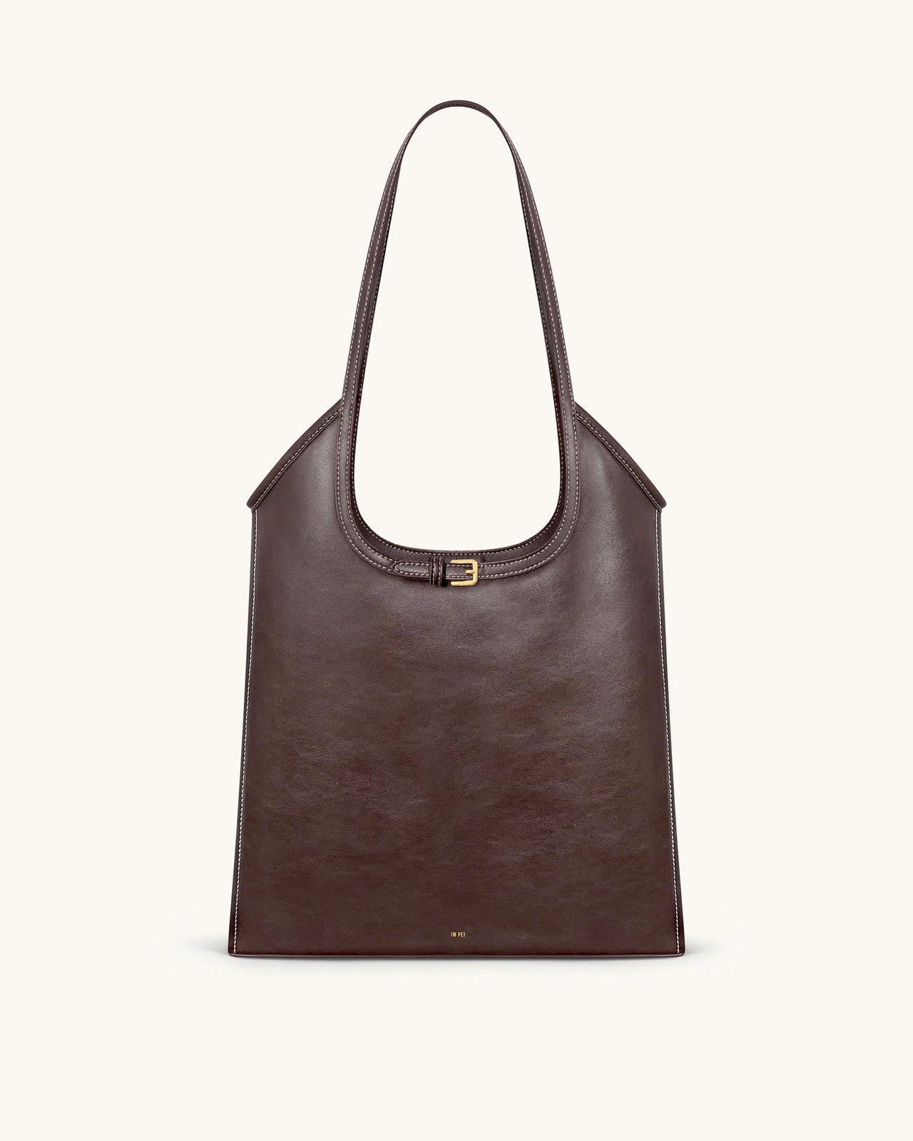 Sac fourre-tout porté épaule Brooke avec ceinture et ornements - Marron Foncé