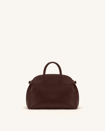 Arden Sac à poignée incurvée - Marron foncé