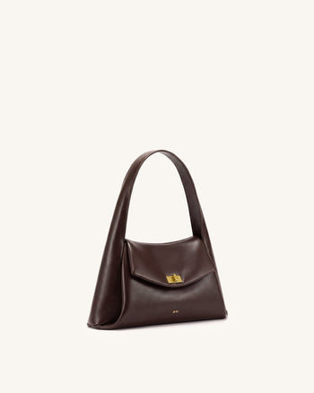 Carmen Sac à main à rabat - Marron foncé