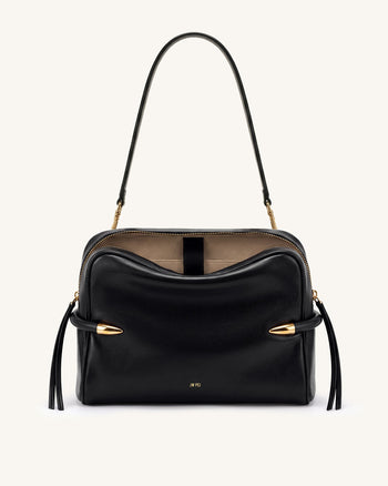 Callie Sac à bandoulière avec détail défense - Noir